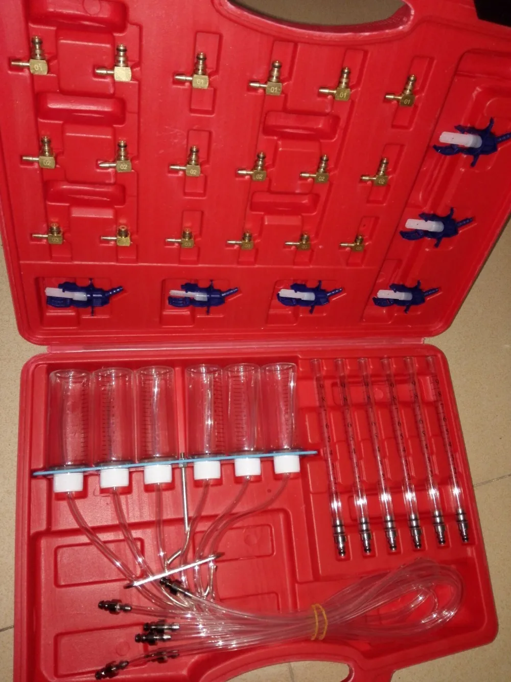 

Wholesale 2sets True Pictures DHL Free High Quality New Diesel Injector Flow Meter Test Kit Common Rail Adaptor Fuel Tester Set