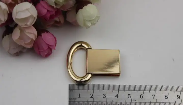 (6 шт./лот) кожаные ремешки для сумок с металлическим покрытием обеих сторон