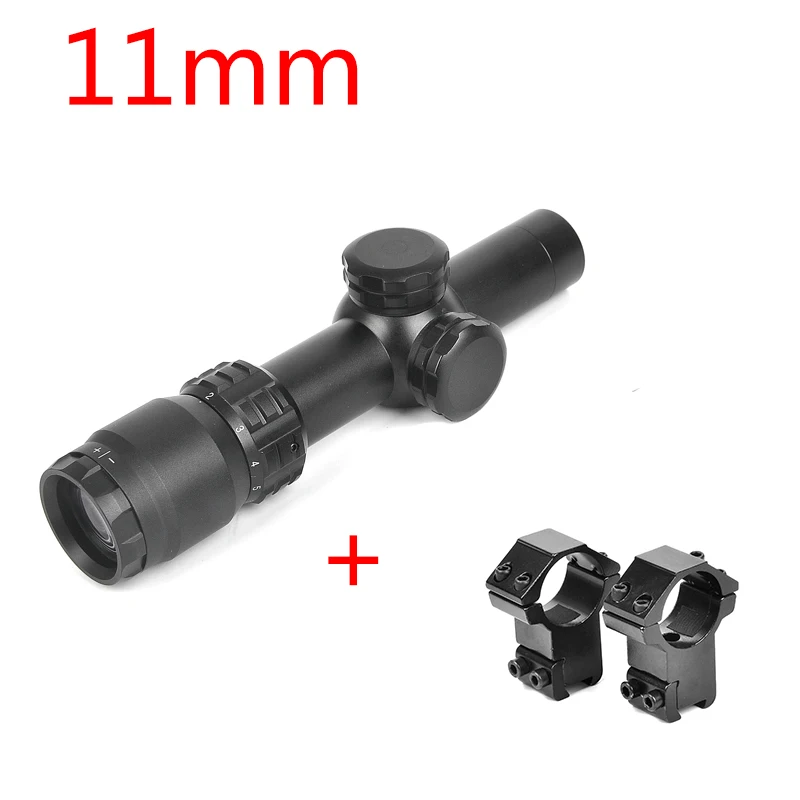 11mm 2-8X20 оптика компактный прицел охотничий прицел Mil точка Сетка прицел стрельба охотничьи воздушные пистолеты - Цвет: 11mm