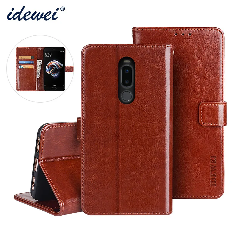 

Чехол IDEWEI для Meizu Note 8, роскошный кожаный чехол для телефона Meizu Note 8 M822Q, защитный флип-чехол, чехол-бумажник 6,0 дюйма