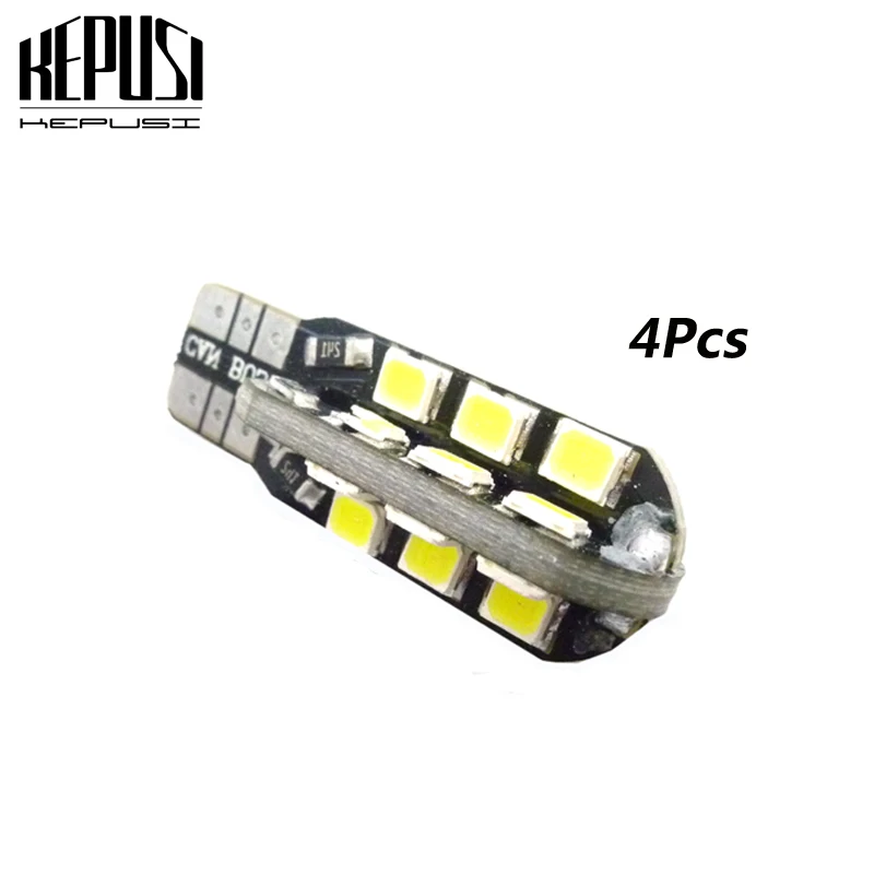 

4 Pcs T10 led W5W Bulb 194 24SMD 2835 W5W led t10 auto car Side Wedge Light Parking Interior Lighting Signal Lamp car styling