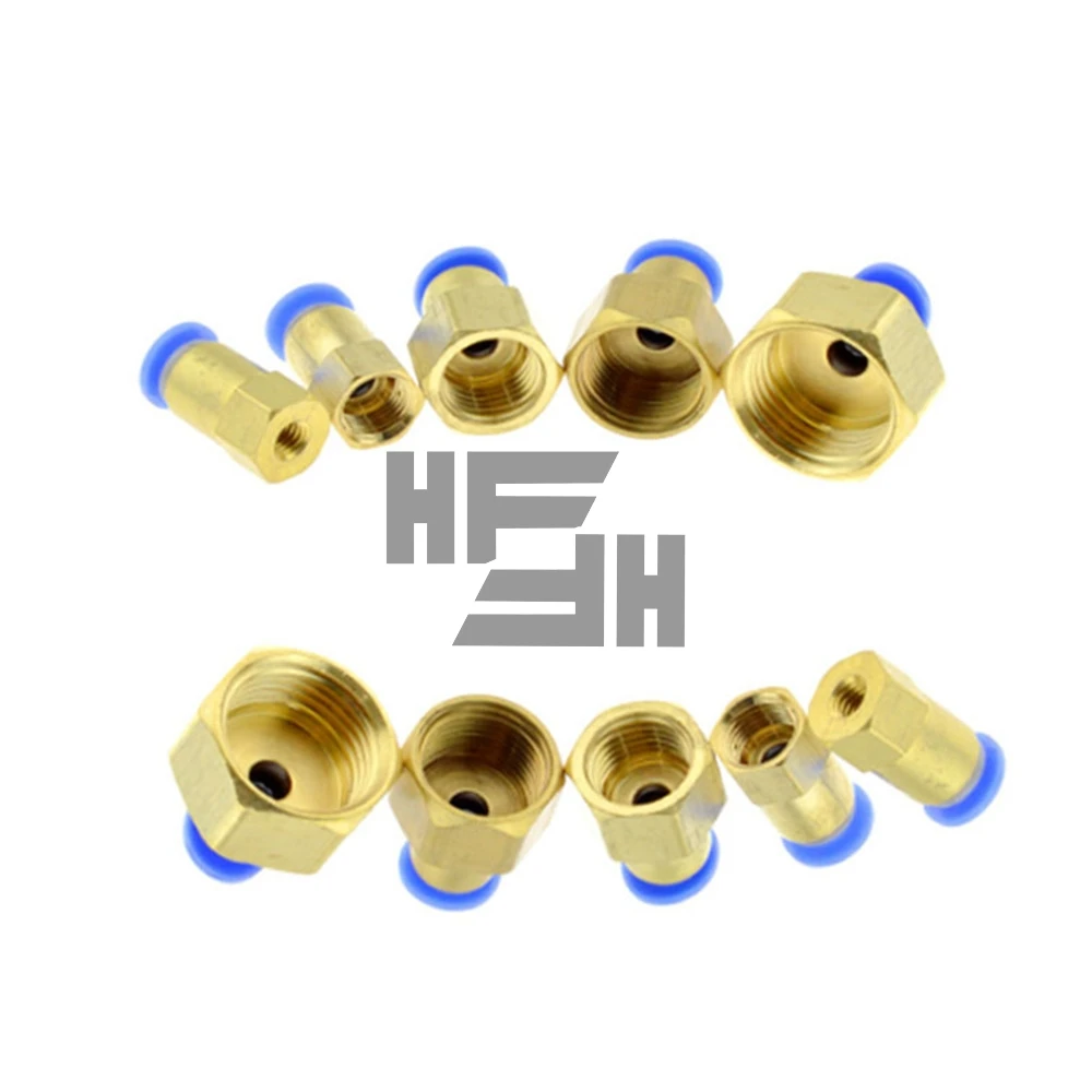 Фитинг для воздушной трубы 10 мм 12 8 6 шланг 1/8 &quot3/8&quot 1/2 &quotBSP 1/4&quot Женский латунный