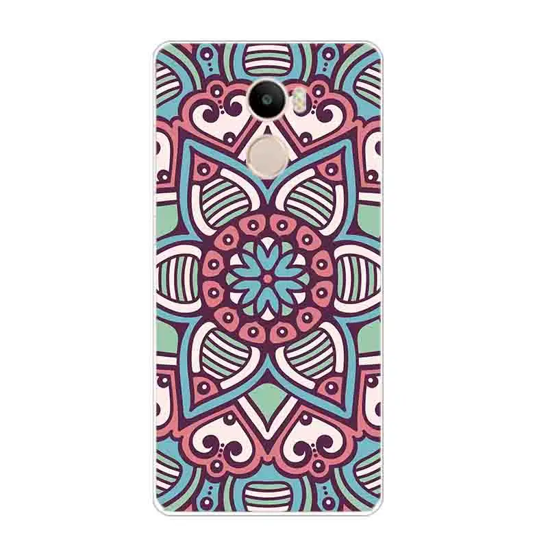 Phone Case for Xiaomi Redmi 4 Cover 5.0 inch Transparent Ultra Thin For Redmi4 Shell Ethnic Decoration Pattern Fundas Gel | Мобильные