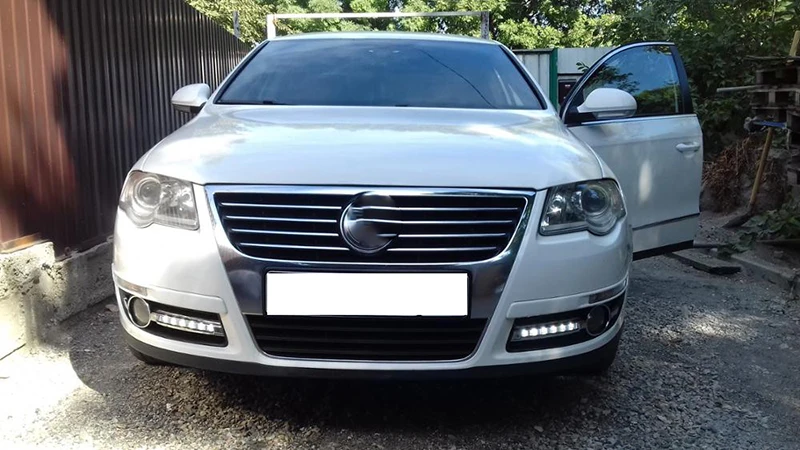 Автомобильные светодиодные дневные ходовые огни для Volkswagen VW Passat B6 2005 2006 2007 2008 2009