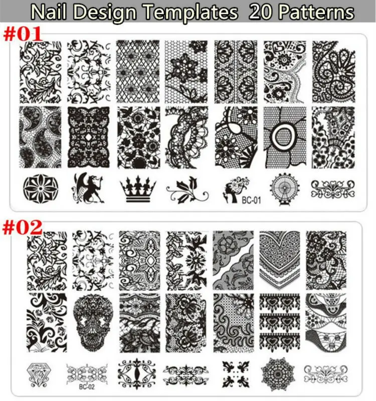 1 шт. пластины для стемпинга ногтей инструменты сделай сам модные трафареты с
