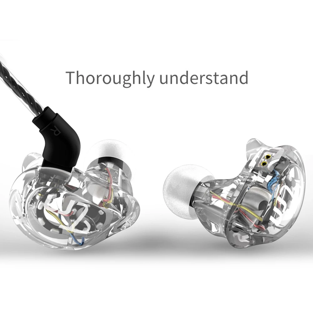 TRN V10 2DD + 2BA гибридные наушники-вкладыши HIFI DJ монитор для бега спортивные наушники