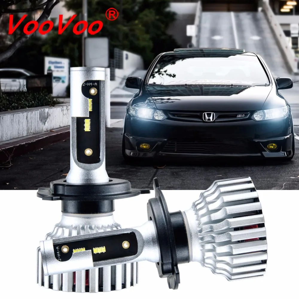 VooVoo H4 Автомобильные светодиодные фары Blub H7 9005 HB3 9006 HB4 H8 H9 H11 6500K 8000LM