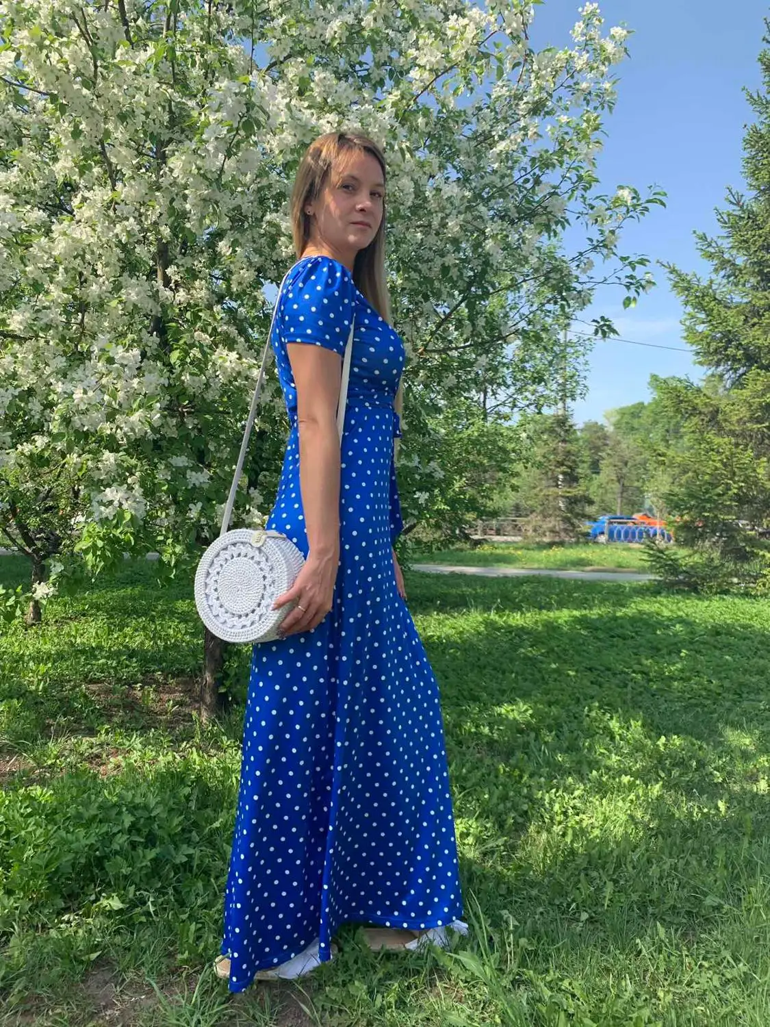 Sisjuly Лето Макси Платья Женщин Горошек Sexy Robe Vintage Свинг Зашнуровать Тонкий Женский