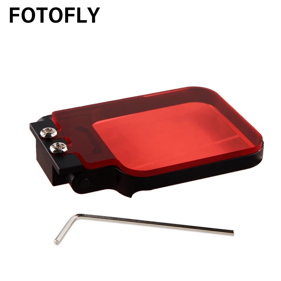 Фильтр для экшн-камеры FOTOFLY Hero7 красные фильтры на водонепроницаемый чехол GoPro Hero 5