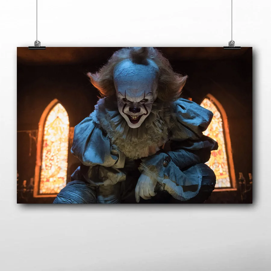 It (2017) кино клоун настенные художественные плакаты Картина на холсте шелковая