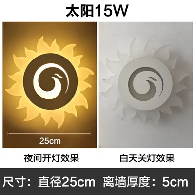 Modern simple creative LED children's bedside staircase aisle balcony acrylic wall lamp | Wall Lamps