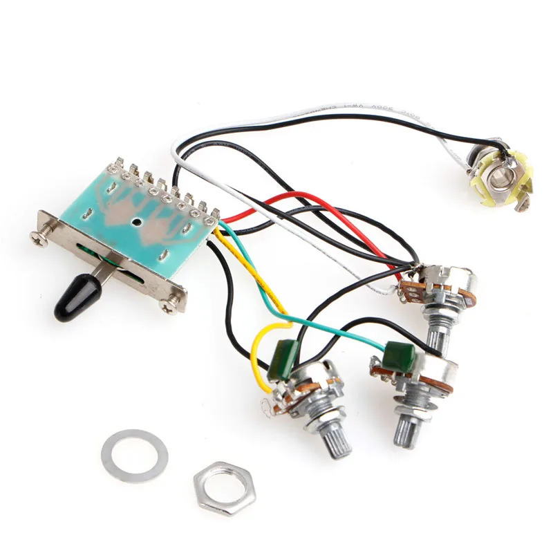 5 позиционный переключатель 500k Горшки ручки Жгут проводов Пикап для старта