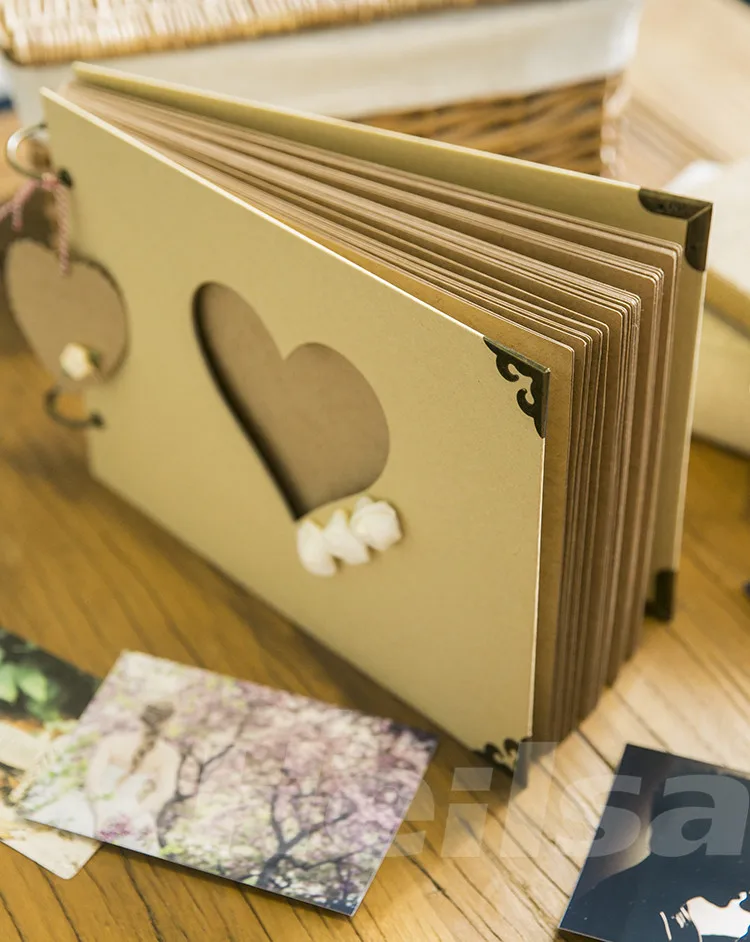 Цветы DIY альбом креативный полый стиль любви 10 дюймов ручной работы Diy Фотоальбом ребенок девушка друг подарок украшения альбомы