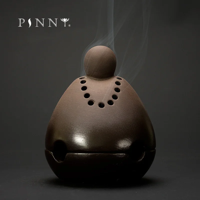 PINNY Zen керамическая база для благовоний Будда конус дыма Ароматические горелки