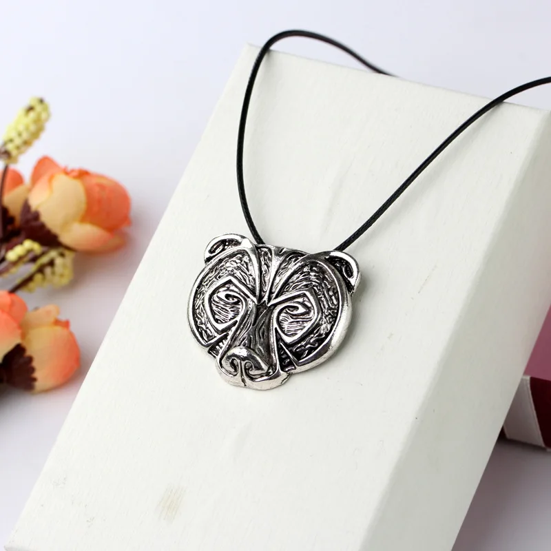 Фото 1Pc Norse Viking Bear Amulet Necklace Legendary Viking Bear Head Amulet Vintage Pendant Necklace Talisman Jewelry №5