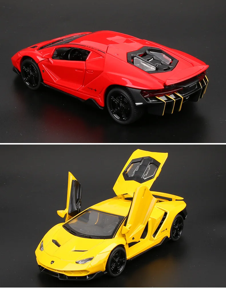 Светодиодная вспышка LP770 1:32 Lamborghinis автомобиль сплав спортивная модель автомобиля звук супер гоночный автомобиль задний откидной горячие колеса автомобиля для детей