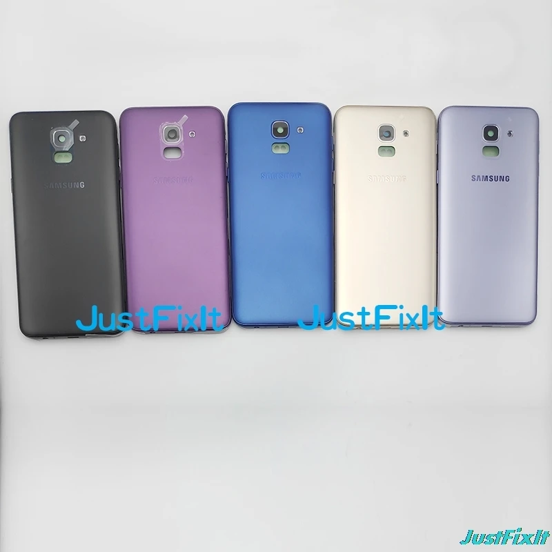 Оригинальная задняя крышка батарейного отсека для SAMSUNG Galaxy J6 2018 J600 J600F Задняя