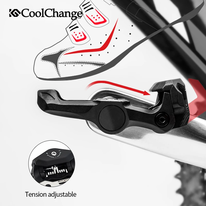CoolChange, самофиксирующиеся педали для шоссейного велосипеда, сверхлегкие, из углеродного волокна, герметичный подшипник, велосипедная педаль, велосипедная часть, Аксессуары для велосипеда