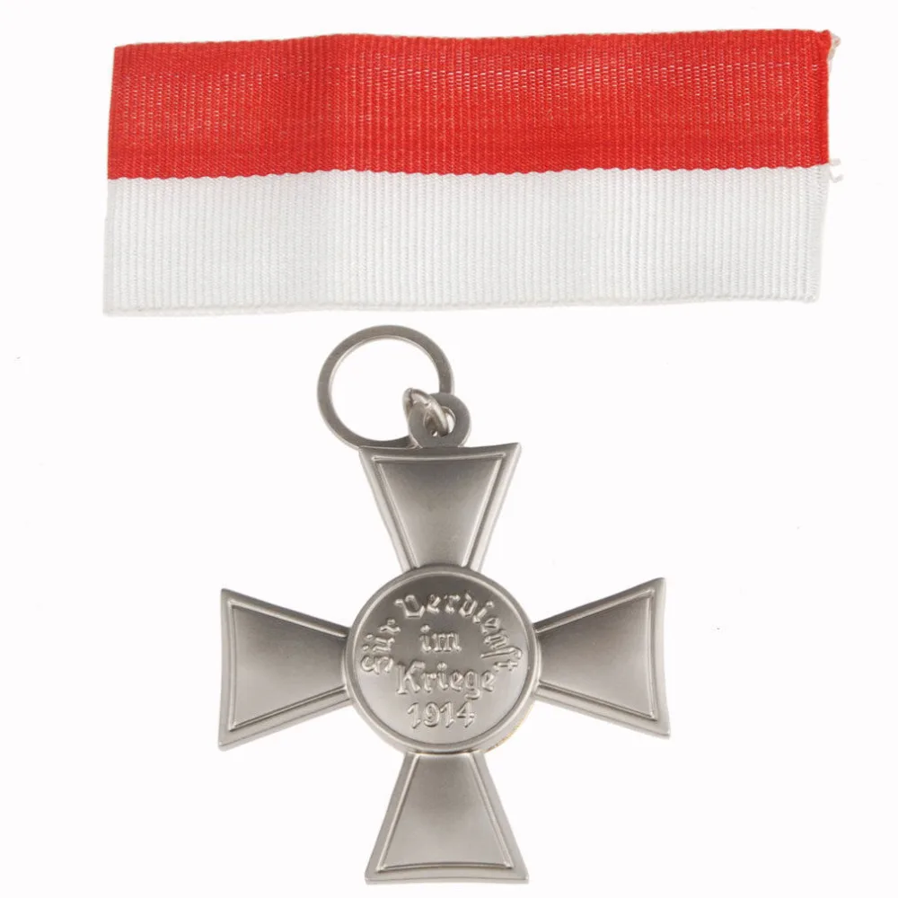 Медаль с лентой немецкий Железный крест Любека времен Второй мировой войны 1914 |