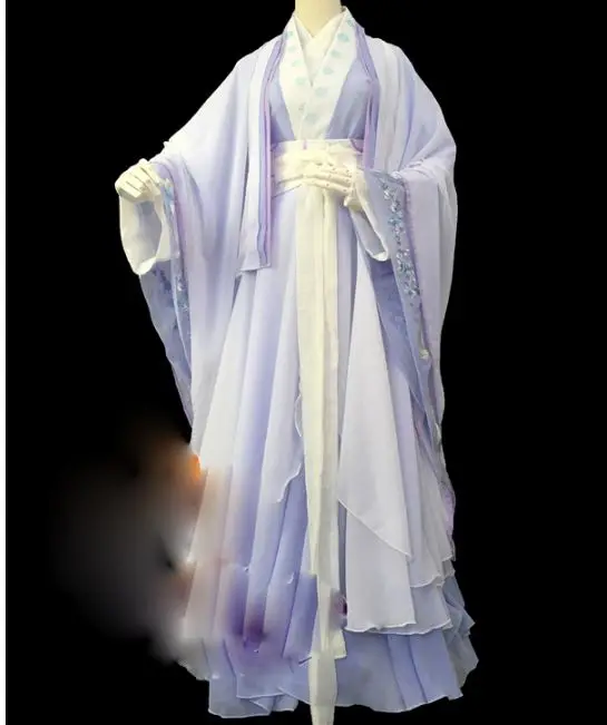 3 Designs Pink Blue Purple Fairy Costume Hanfu Sword Lady Sweet Cosplay Hanfu for TV Play The Semi Gods and Semi Devils