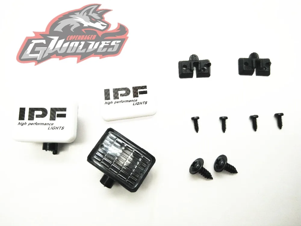 Gwolves 2 шт./4 шт. прямоугольник свет крышка Spotlight для 1/10 Tamiya HSP осевой SCX10 D90 Traxxas RR10