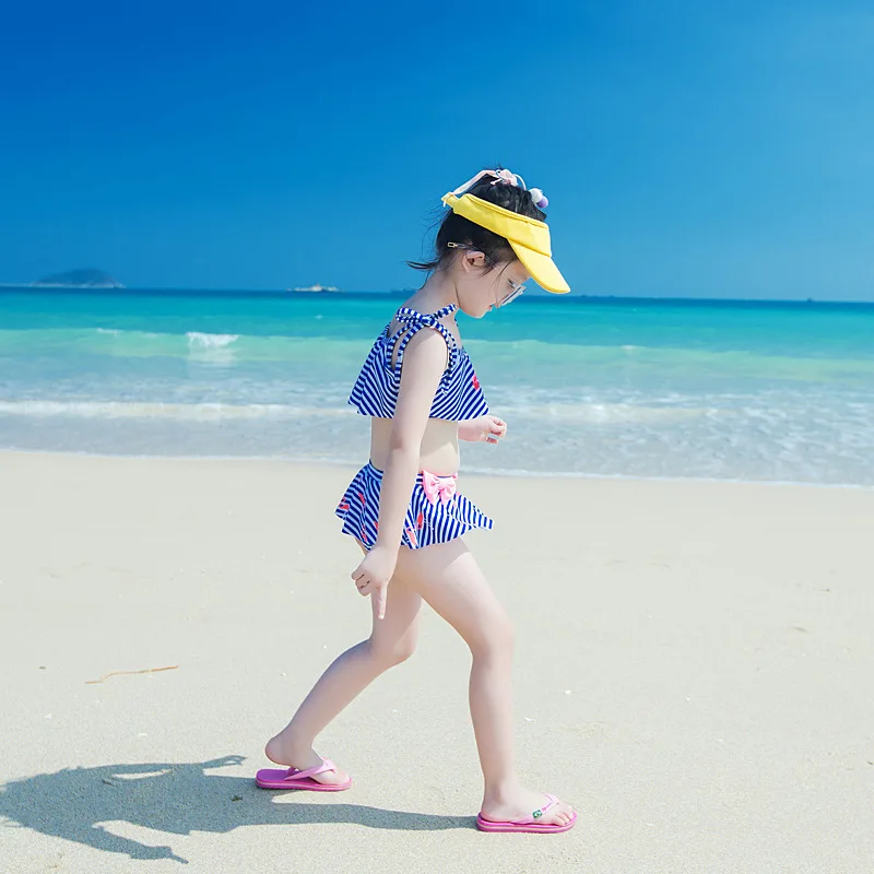 Детский купальный костюм для родителей мамы и дочки юбка бикини семейный