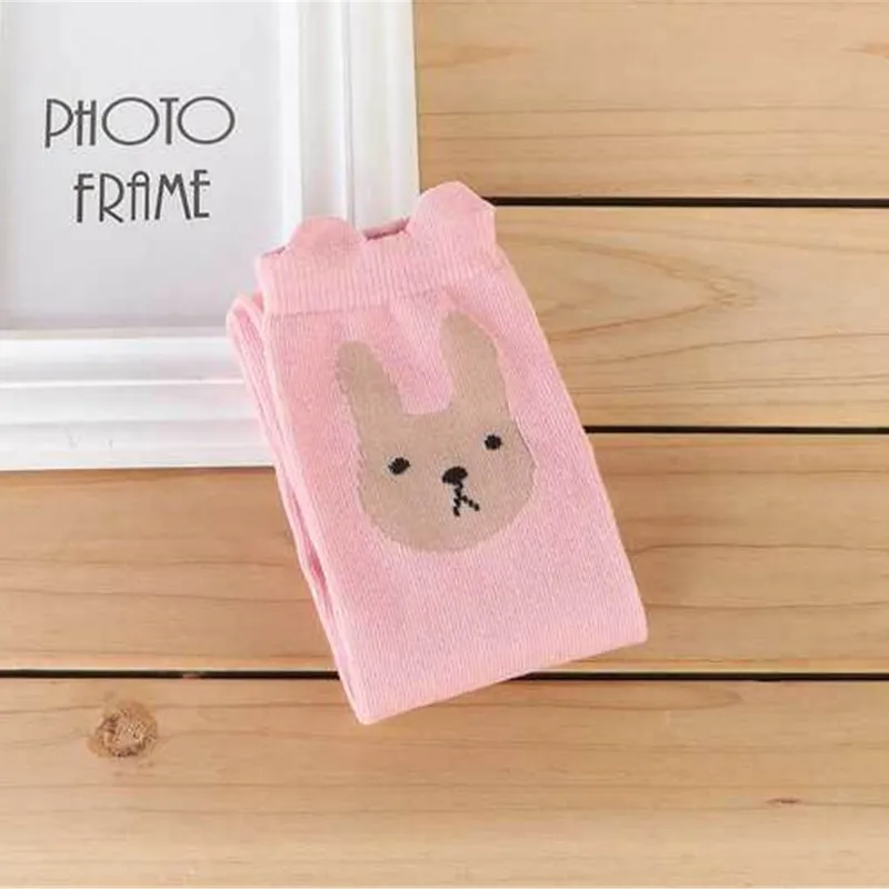 Rabbit Pattern Pink Носки для девочек, милые Хлопковые гольфы с рисунком кролика, кота, животных, аксессуары для одежды - Цвет: Rabbit Pattern Pink