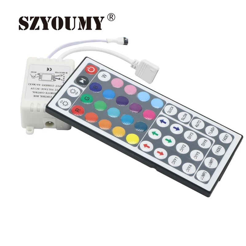 SZYOUMY 44 клавиши ИК пульт дистанционного управления для RGB 12 В SMD 5050 3528 Светодиодная