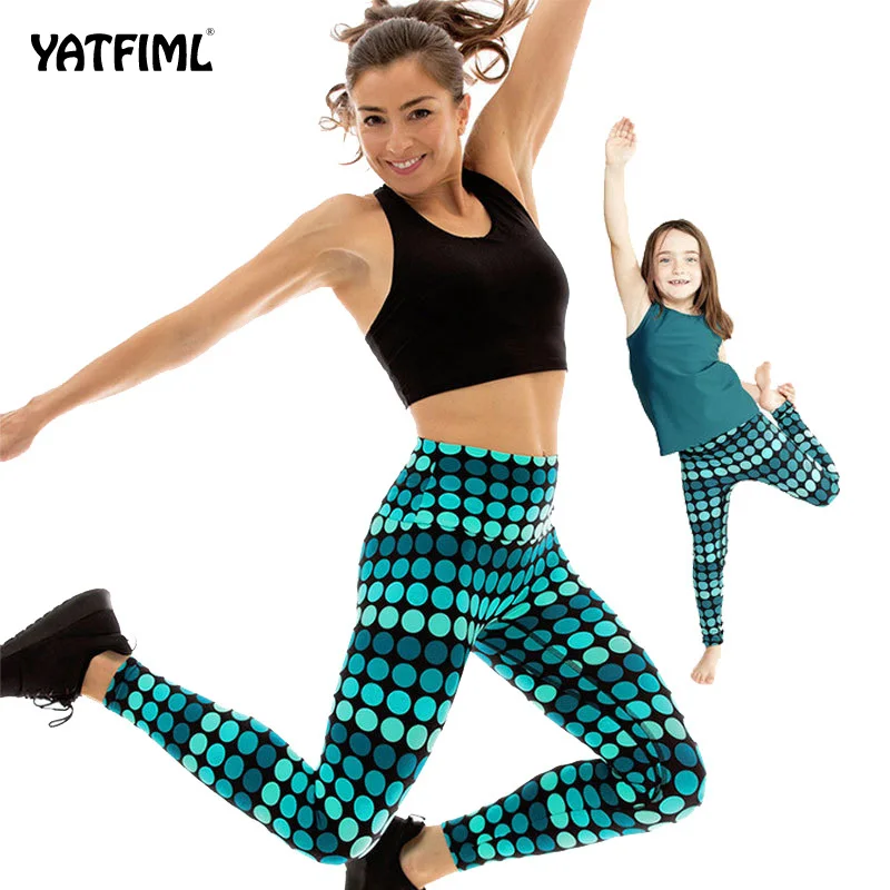 YATFIML Мумия и я эластичность штаны Для Фитнеса Йоги открытый профессиональный бег