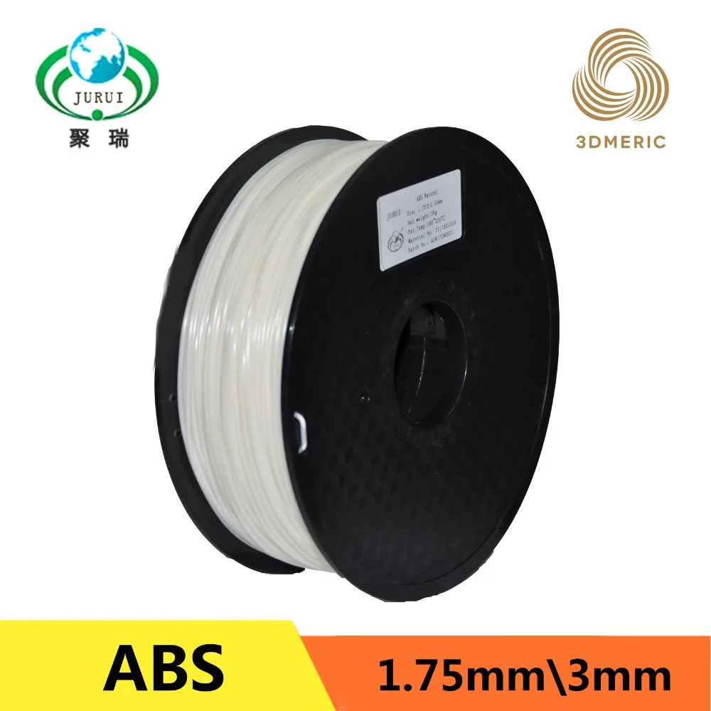 ABS пластик 3D принтер 1 кг 75 мм поставки нити для RepRap белый|3d printer 1kg|1.75mm filament 1kgabs 1.75mm