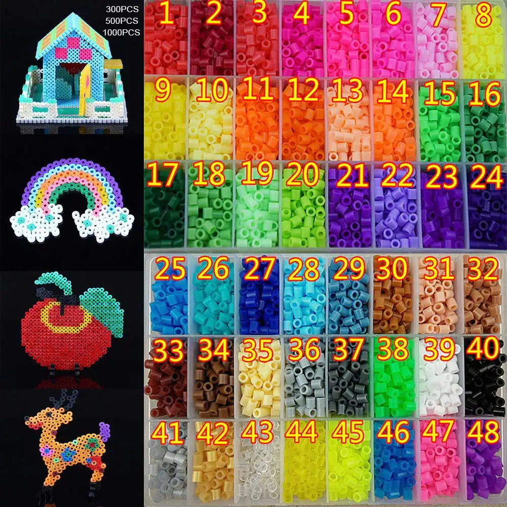300/500/1000 шт. 5 мм шарики Hama/Perler пластиковые игрушки для детей забавное ремесло