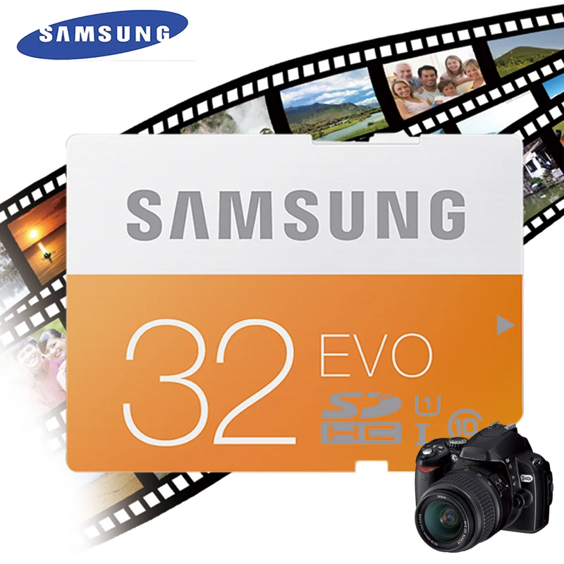 Samsung Оригинал SD card 8 ГБ 16 32 SDHC 64 128 256 SDXC Class10 памяти карты читать 48 МБ/с. C10 уш 1
