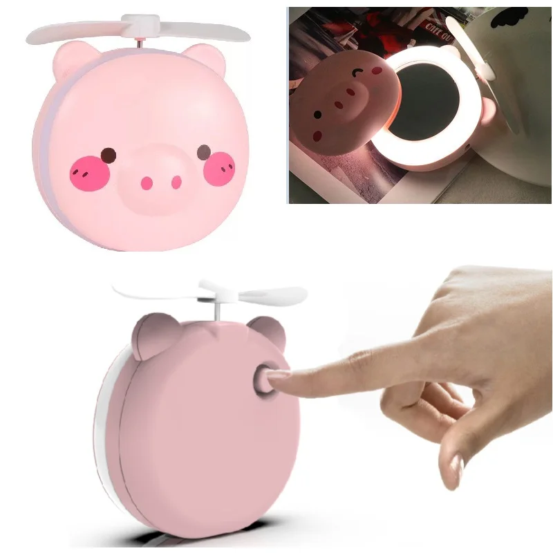 3 в 1 светодиодное зеркало для макияжа с вентилятором|Зеркала макияжа| |