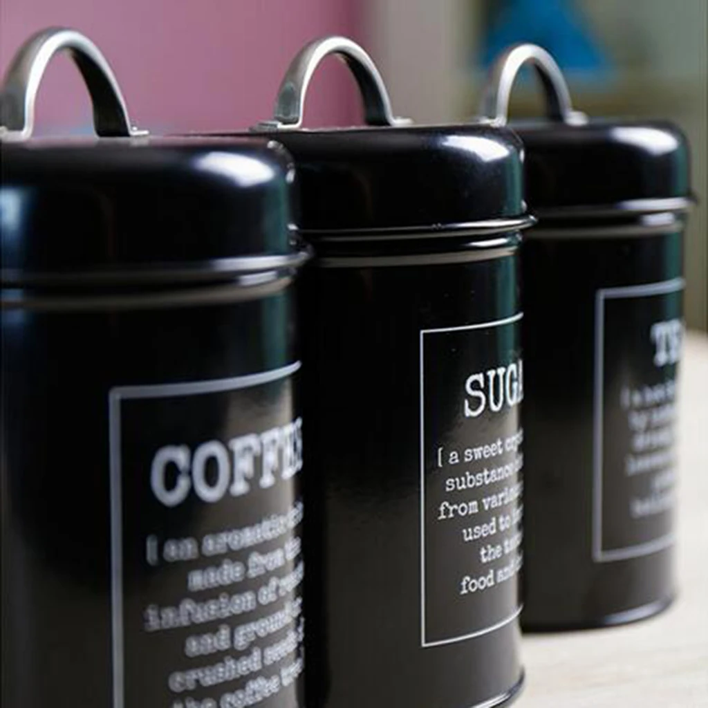 Набор металлических канистр сухая корзина/коробка/контейнер/домашняя кухня