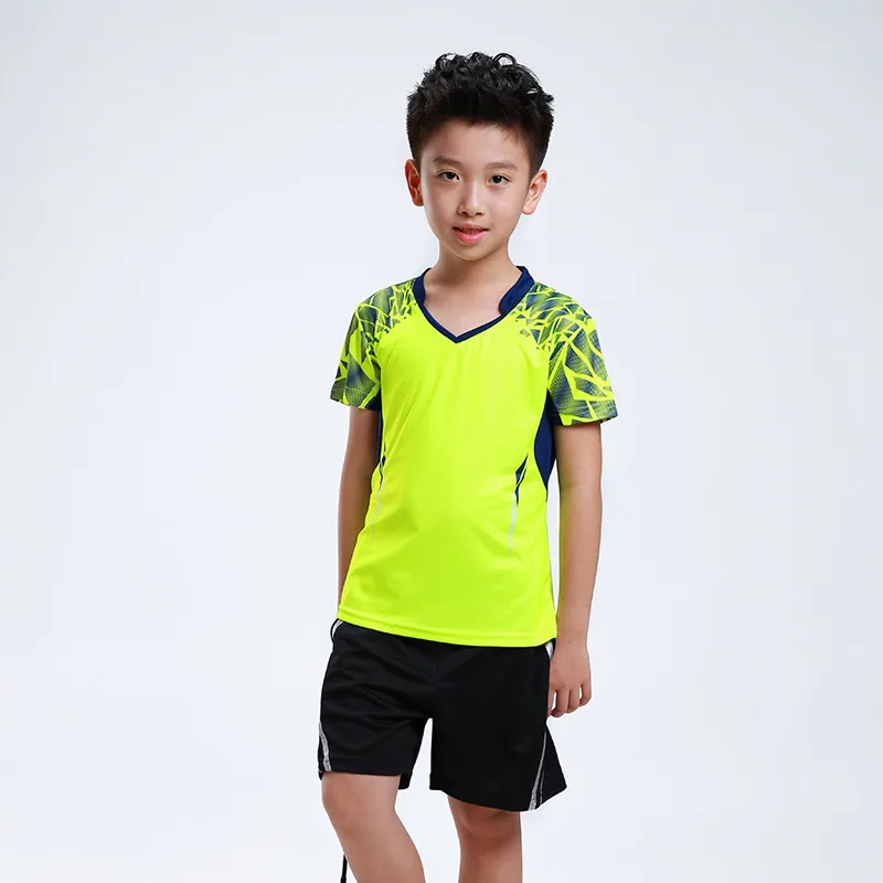 Новая быстросохнущая детская одежда для бадминтона мальчиков и девочек