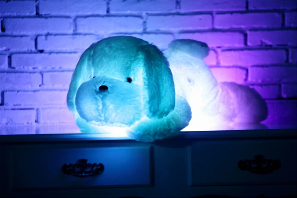 Огромный 80 см Kawaii классический светящийся плюшевый светодиодный светильник, плюшевая подушка, игрушки для детей, плюшевая кукла в виде животного, рождественский подарок