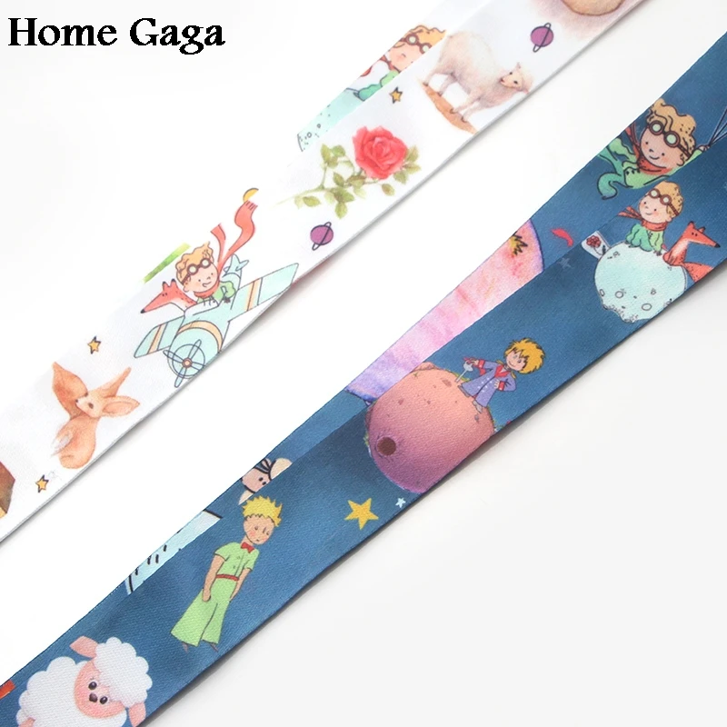 Homegaga Маленький принц мультфильм diy брелок ремешок тесьма лента шейный ремень эмблема на ткани держатель телефона Ожерелье Аксессуар D1704