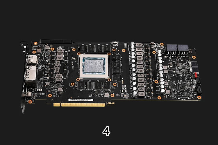 Курган водного блока использовать для ASUS ROG STRIX RTX2080Ti O11G GAMING/A11G/O8G/8G GAMING/полное покрытие GPU Block/5 V 3PIN Header RGB