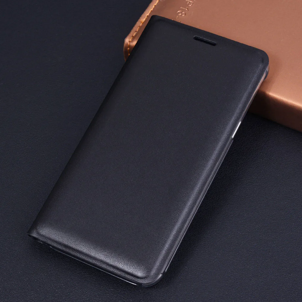Чехол-раскладушка кожаный бумажник чехол для телефона для samsung Galaxy J7 J5 J3 Pro SM J730 J530 J330 J730F J530F SM-J530F SM-J730F DS ЕС - Цвет: Black