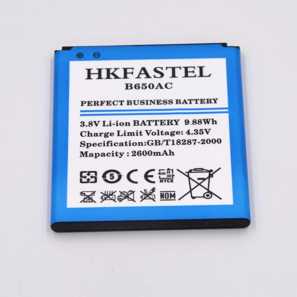 Новый аккумулятор HKFASTEL B650AC для Samsung Galaxy Mega 5 8 I9152 I9150 P709 i9158 i9152P G3858 фотоаккумуляторы