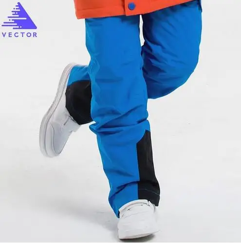 Light Blue Детские лыжные штаны для маленьких детей; зимняя теплая одежда для катания на лыжах и сноуборде; водонепроницаемая ветрозащитная зимняя одежда; костюм для походов для мальчиков и девочек; - Цвет: Light Blue
