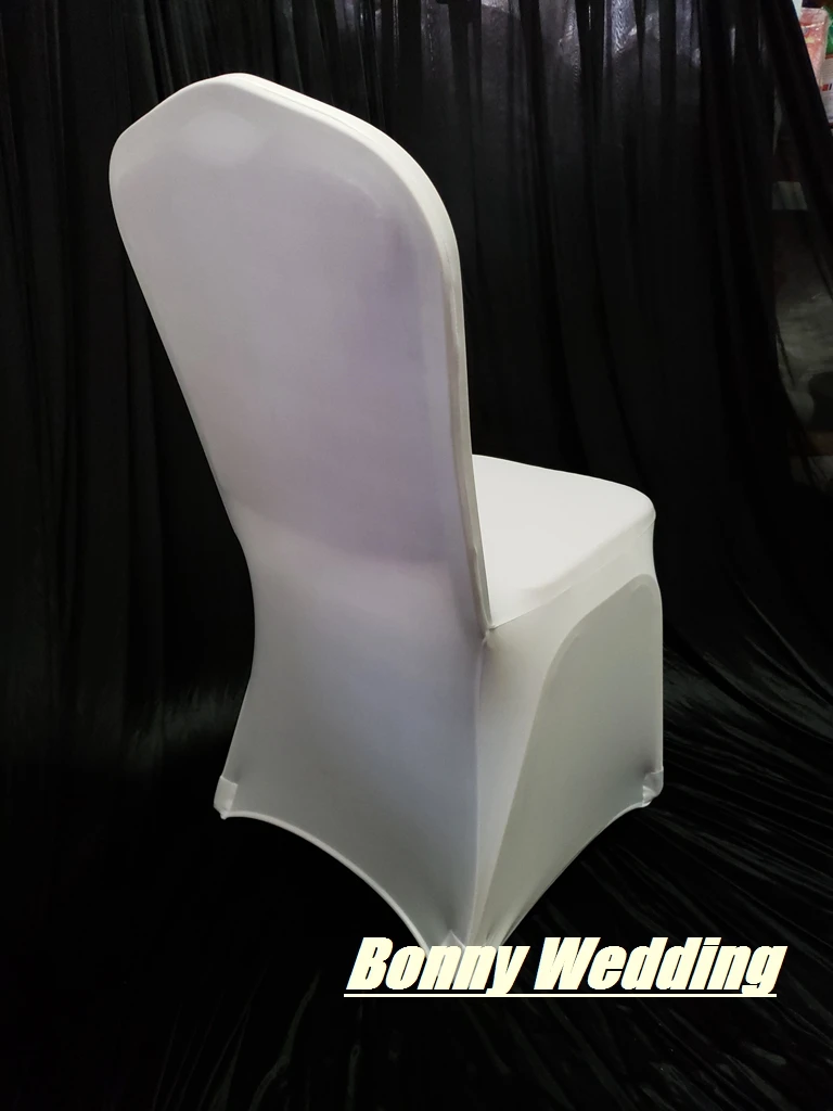 100 шт. универсальные чехлы для стульев белые спандекс свадеб|chair mp3|ribbon machineribbon printer