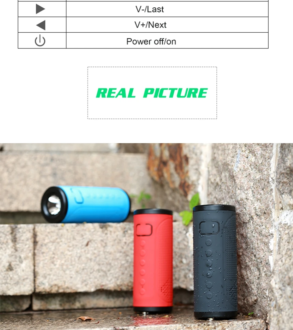 12 Вт портативный открытый Bluetooth динамик 5000 мАч Power Bank водостойкий супер бас беспроводной Велосипедный динамик с микрофоном светодиодный держатель лампы