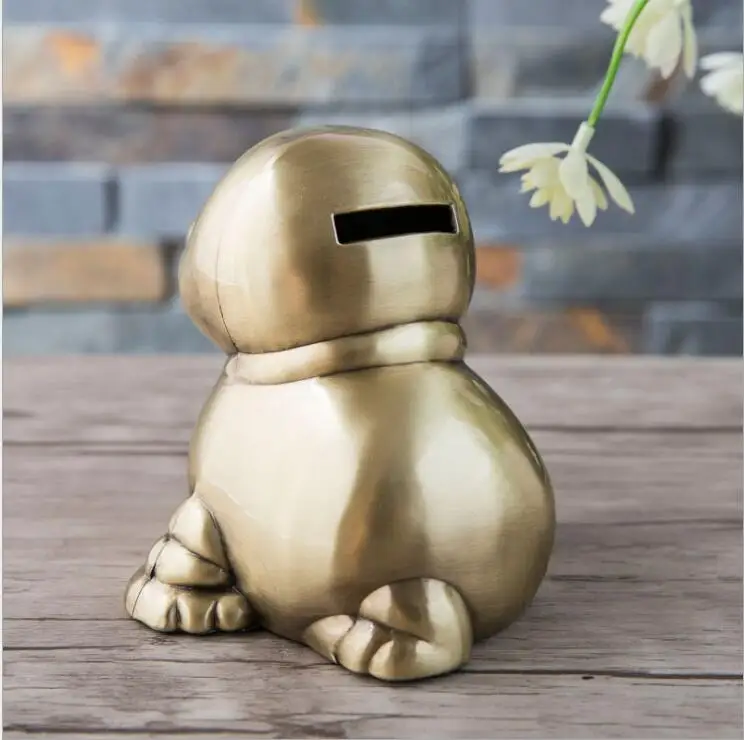 Креативные бронзовые металлические копилки с морским львом копилка для денег