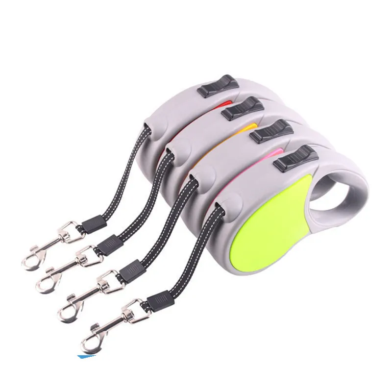 Не запутывающийся сверхмощный выдвижной собачий поводок с противоскользящей