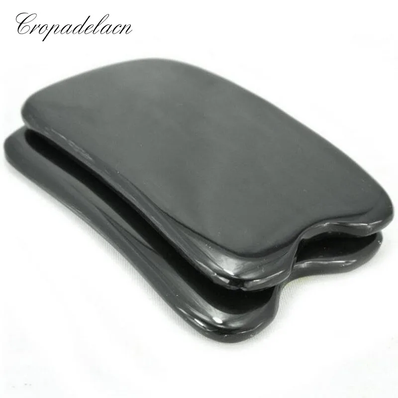 

Large Natural Buffalo horn SPA Scraping Plate Body Massager Chinese Traditional Acupuncture Massage Face GuaSha Board Therapy