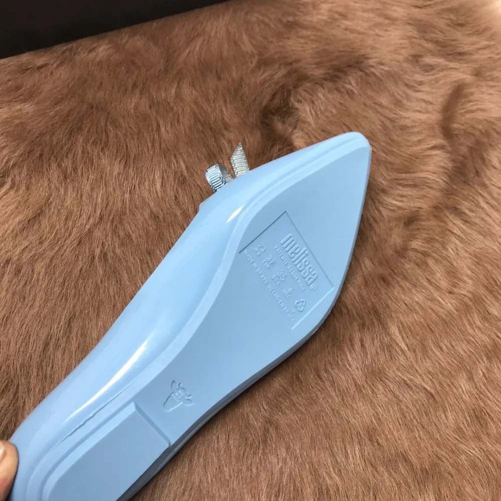 Новинка года; Melissa; женские босоножки с бантом; летние женские сандалии; Melissa; женская обувь; нескользящие женские прозрачные сандалии; дышащие