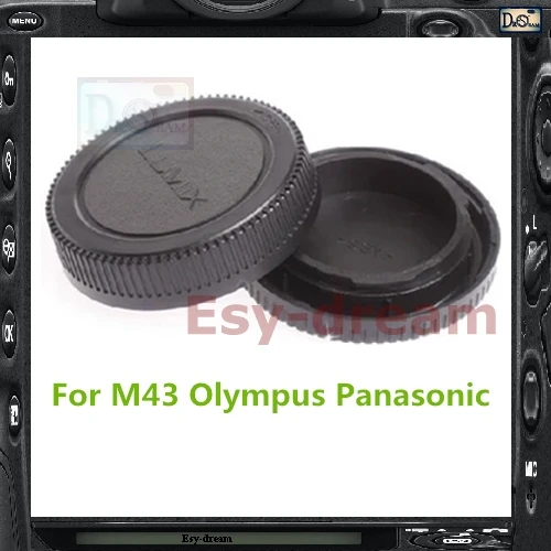 

Rear Lens Cap Cover + Camera Front Body Cap for Panasonic Olympus Micro 4/3 M4/3 M43 EP5 EPL6 EPL7 EPM2 EM5 EM10 GH3 G5 G6 GX1
