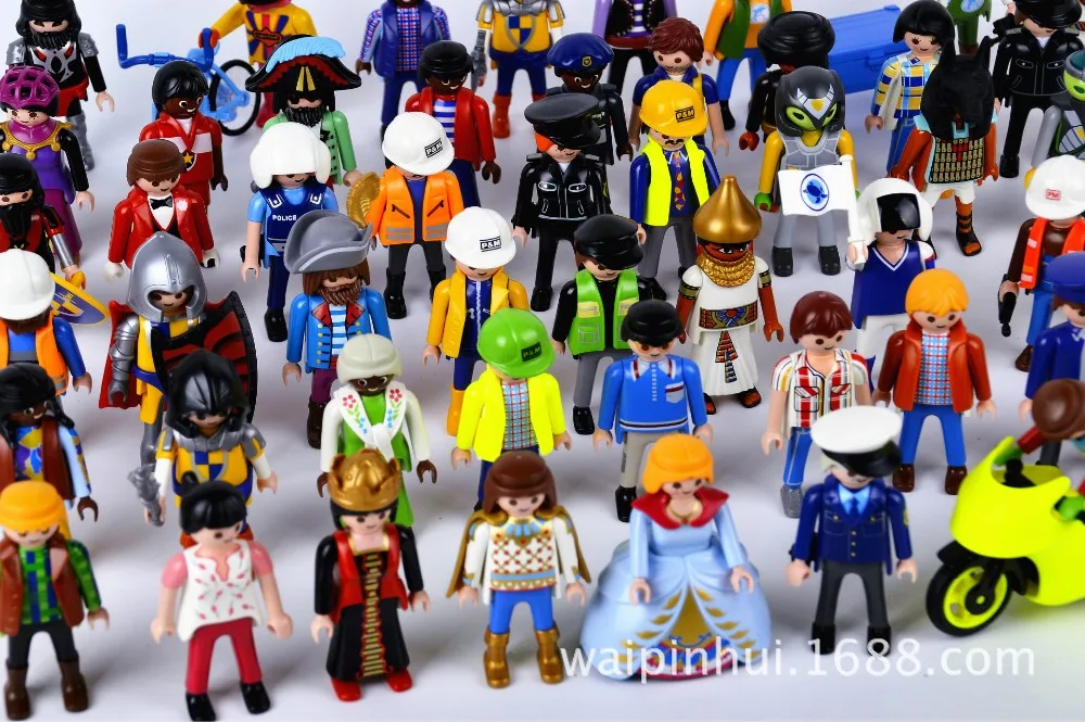 1Pcs 7cm Playmobil Toys Action Figures Castle Child Kids Small People Model Doll Boutique Animation Toy Send Random | Игрушки и хобби