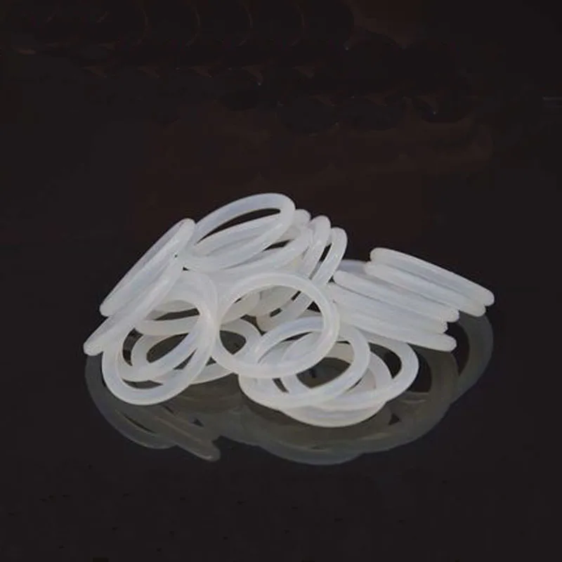 

30pcs Silicone O-ring white Wire diameter 1mm VMQ seal High temperature resistance Food contact level White rubber OD 12mm-18mm